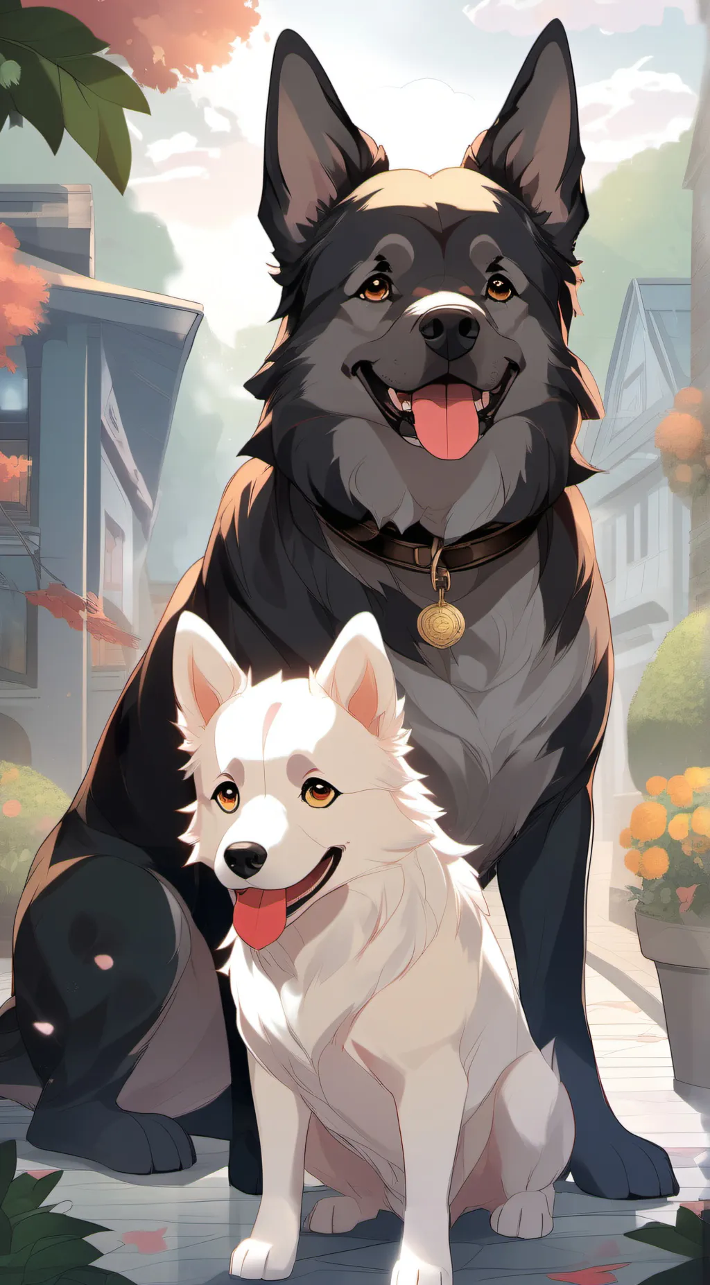 ai character: snowball and blaze background