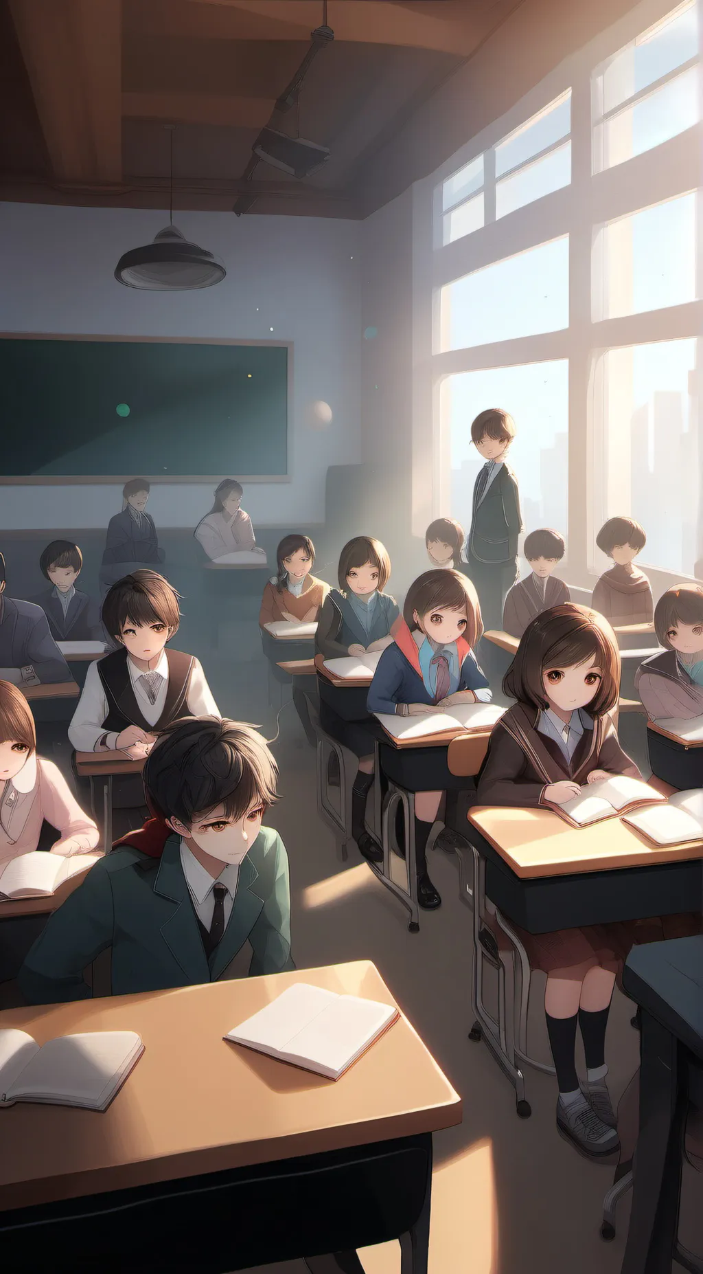 ai character: Giantess School background