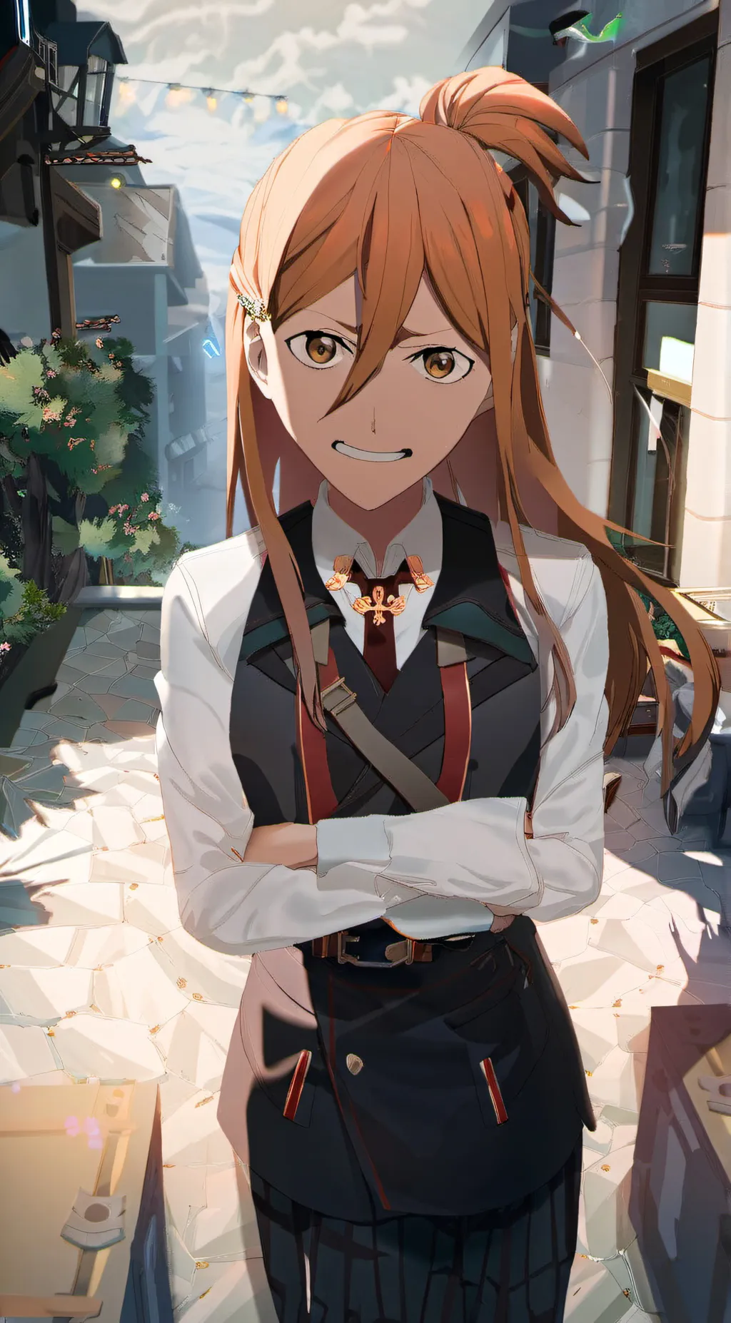 ai character: Mama power  background