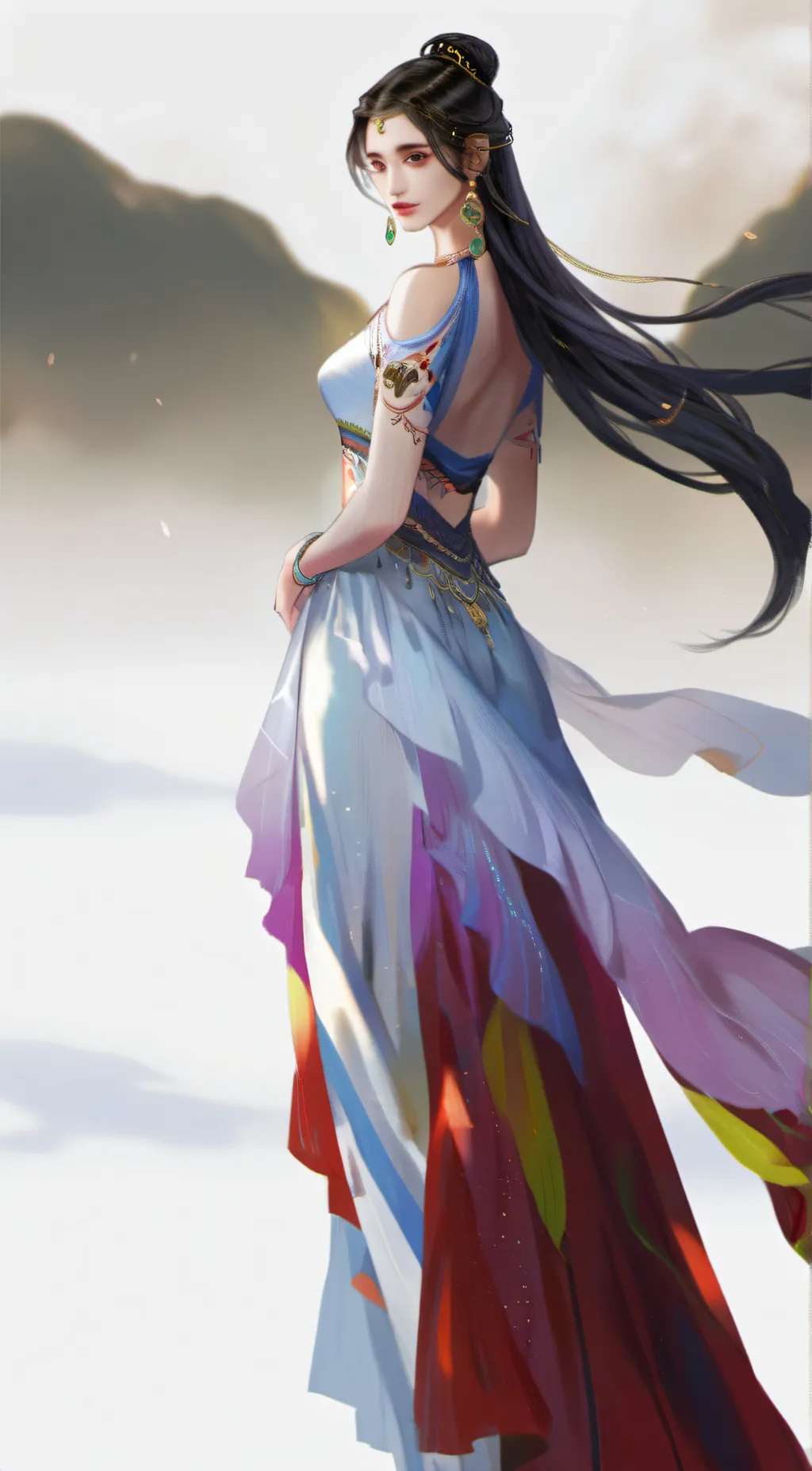 ai character: Luna  background