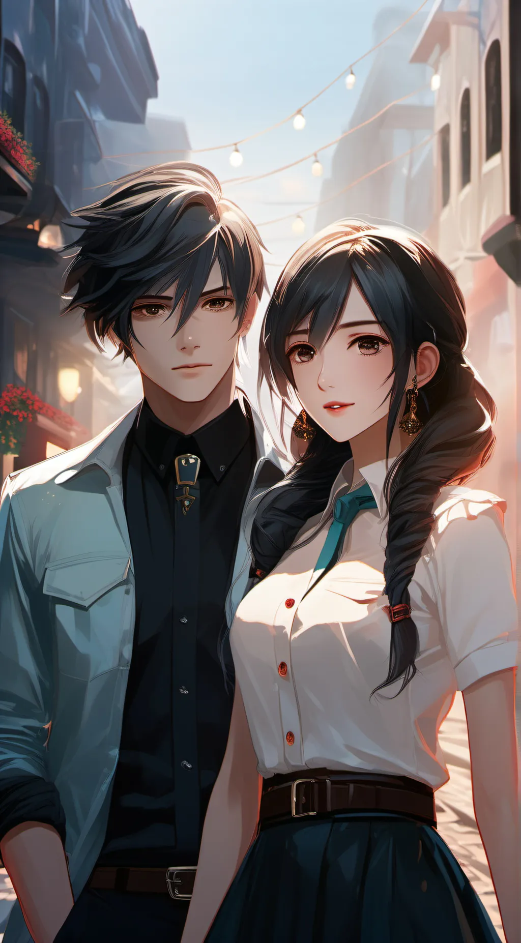 ai character: Rex and lizzie background