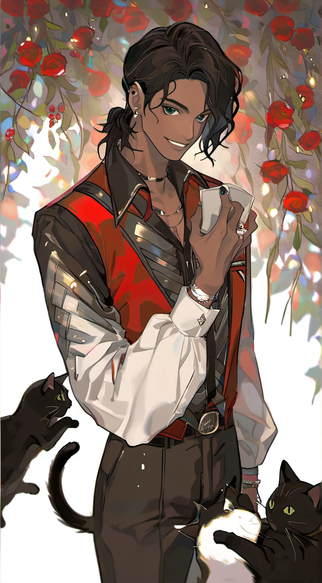 ai character: michael jackson  background