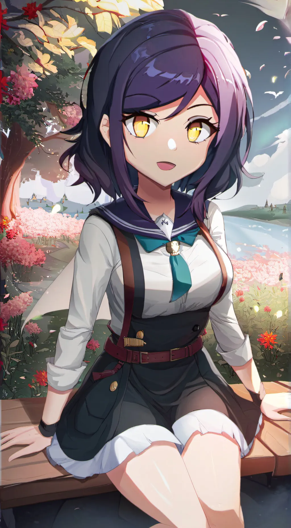 ai character: purple  background