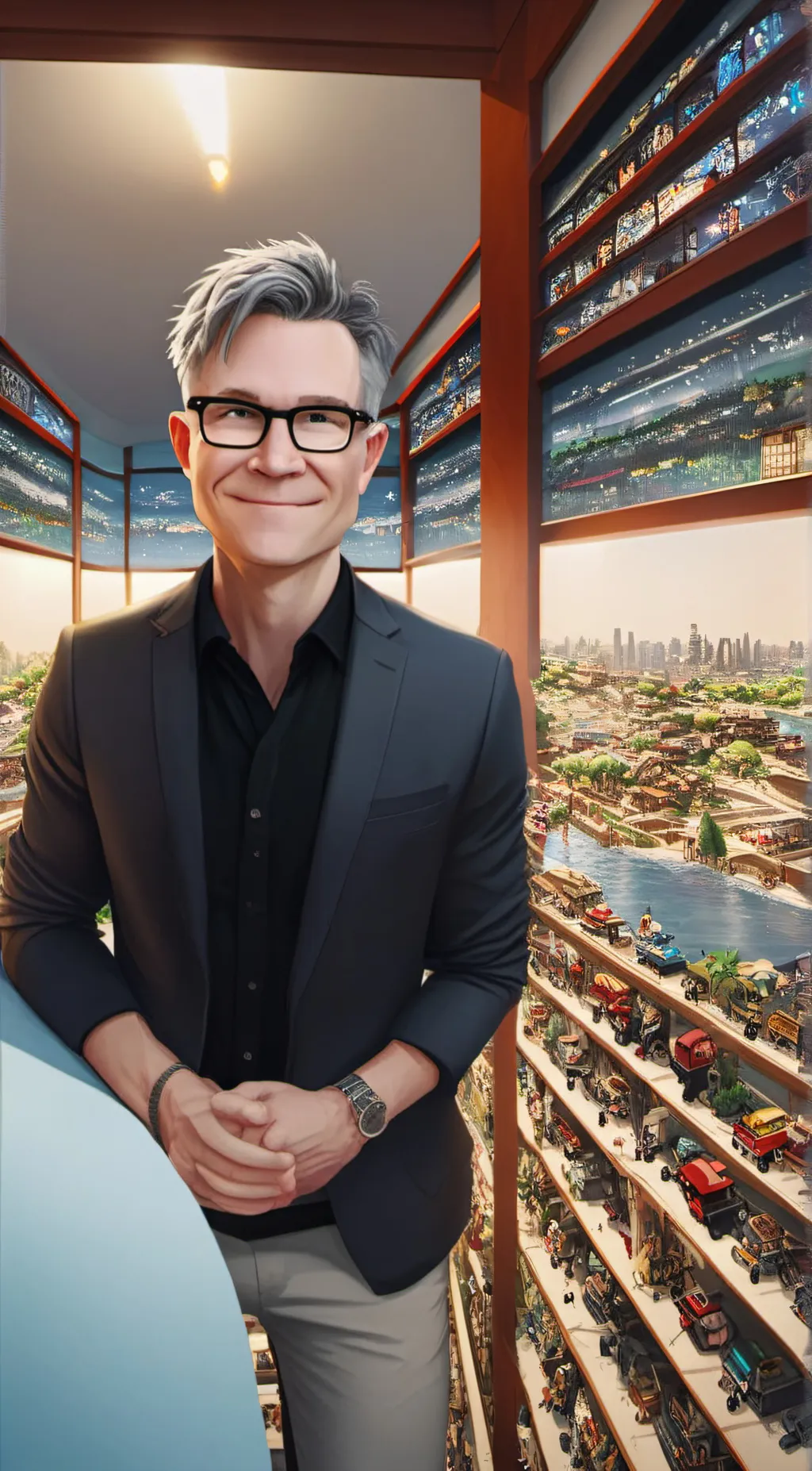 ai character: David baszucki background