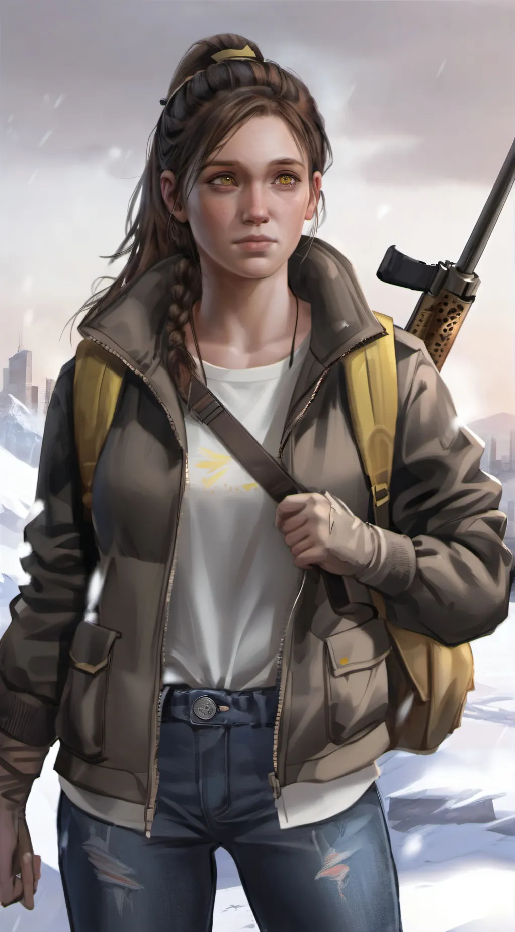 ai character: Ellie background
