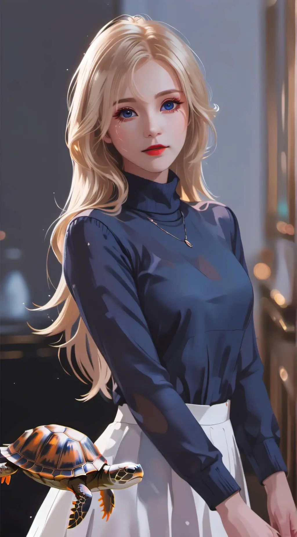 ai character: Akira  background