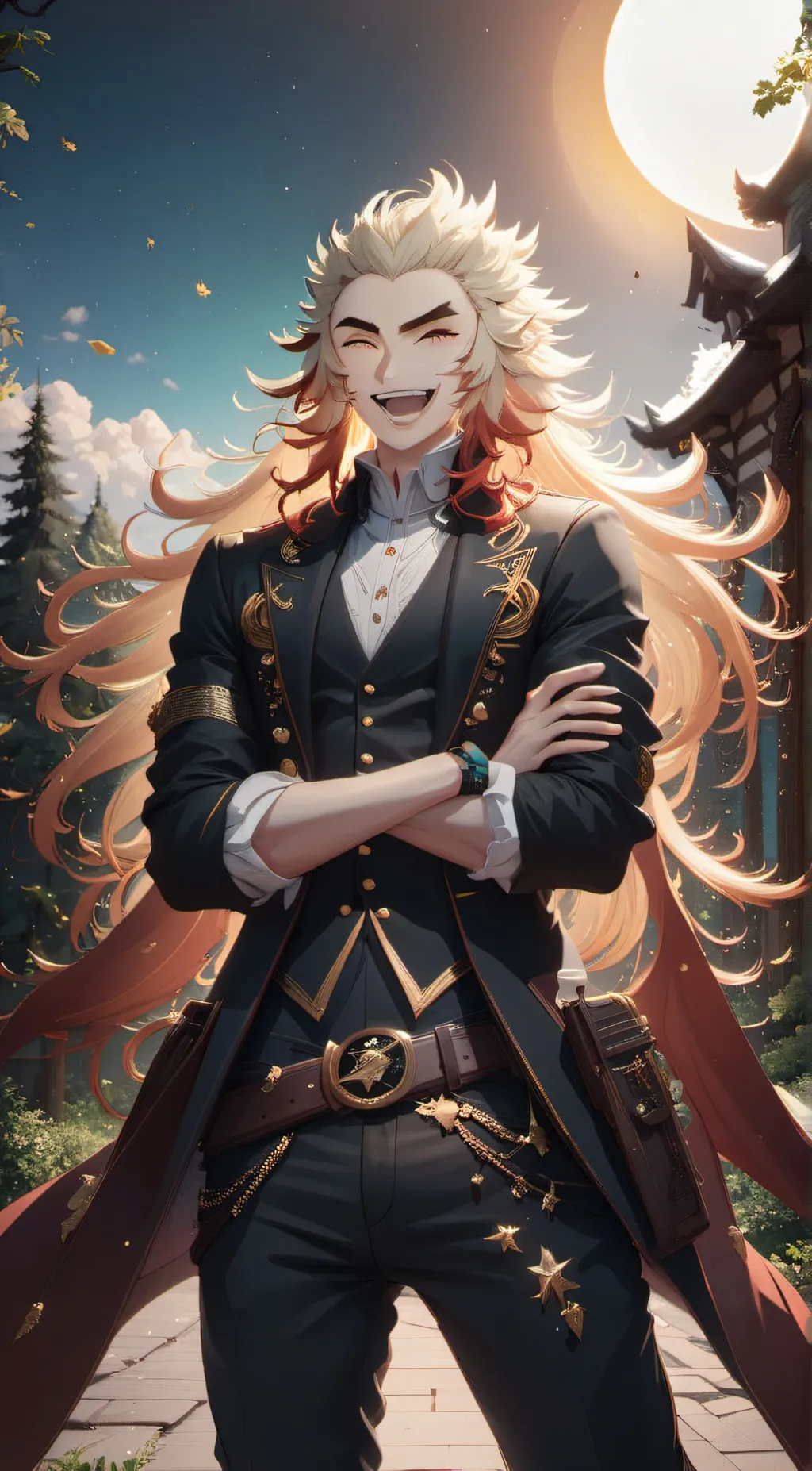 ai character: ❤️Rengoku🧡 background