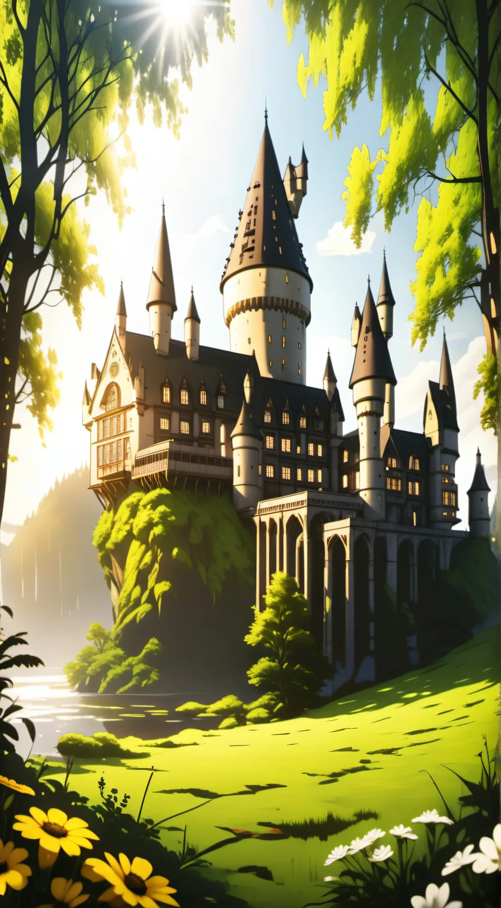 ai character: Hogwarts background