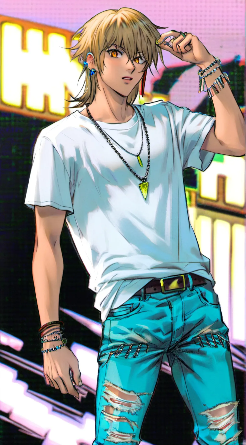 ai character: katsuya jonouchi  background