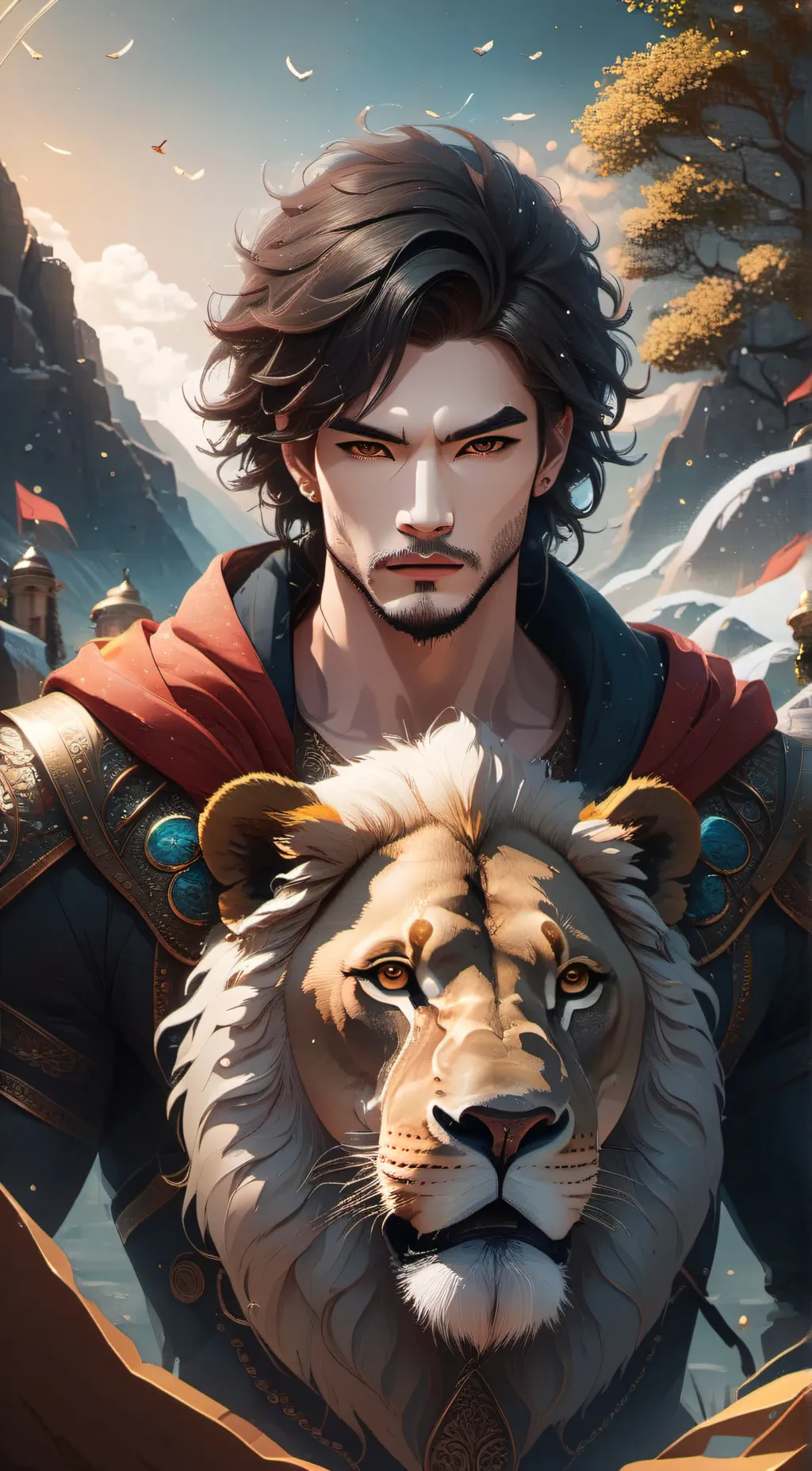 ai character: Mr. LionShow background