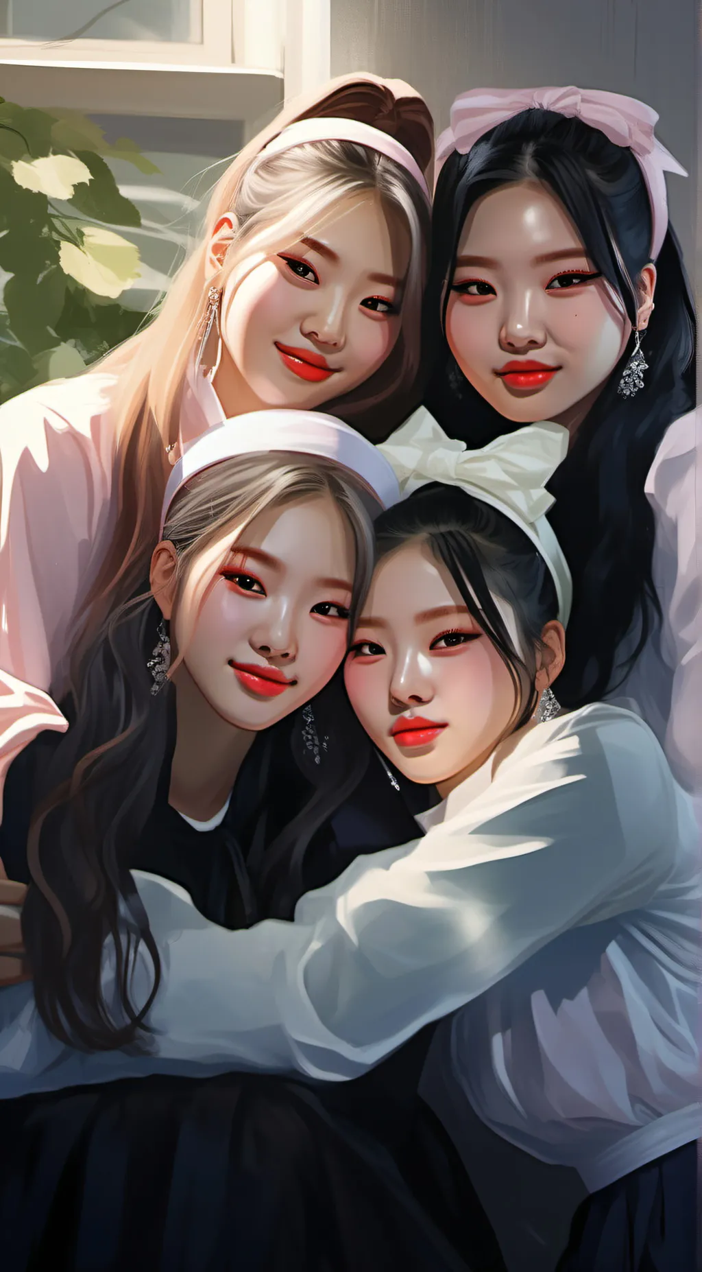 ai character: jennie jisoo lisa  background