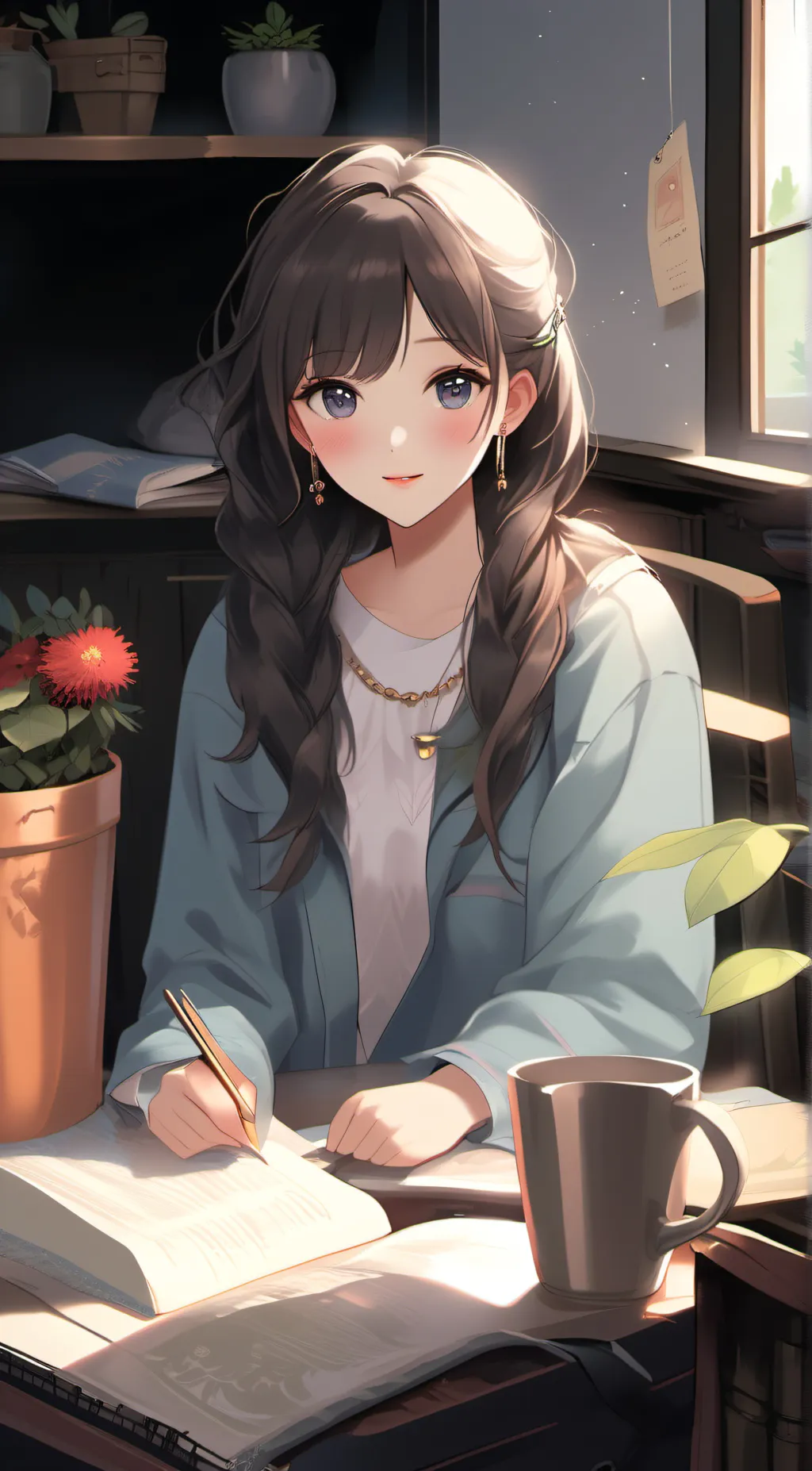 ai character: Ella background