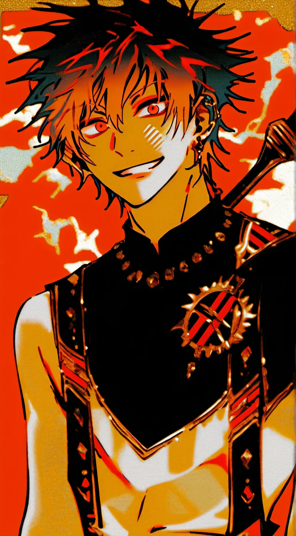 ai character: Bakugo  background