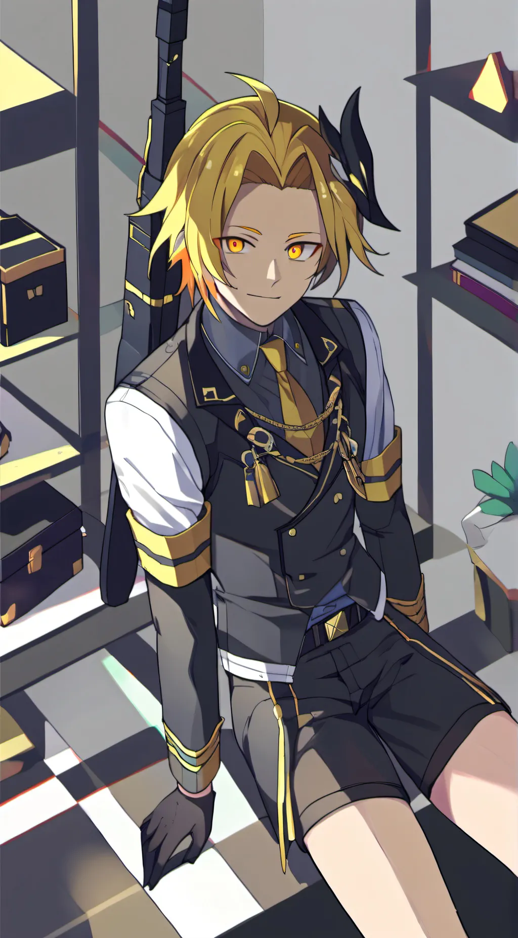 ai character: Bakugo  background