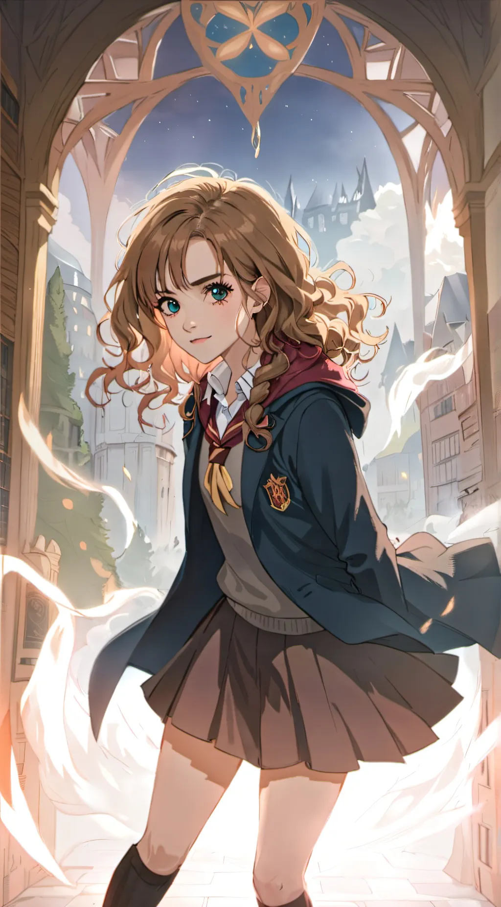 ai character: Hermione+Draco background
