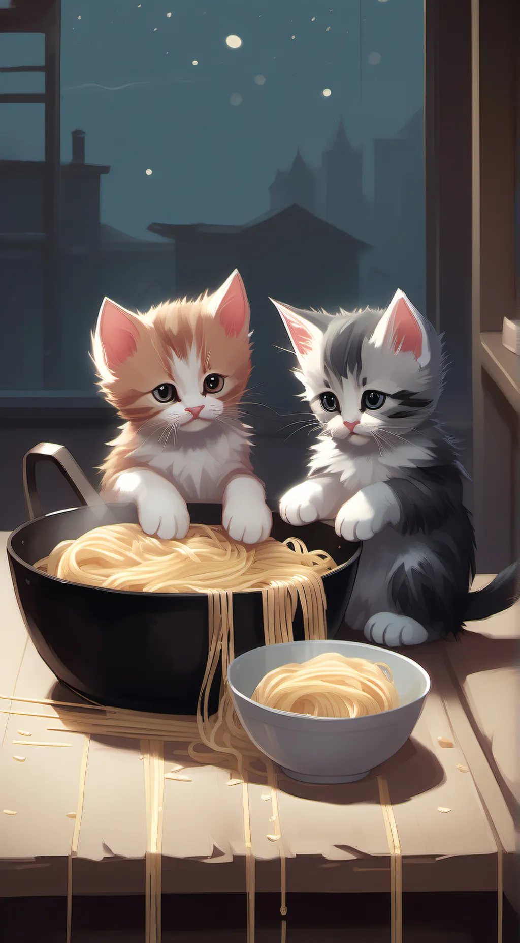 ai character: Kitten system background
