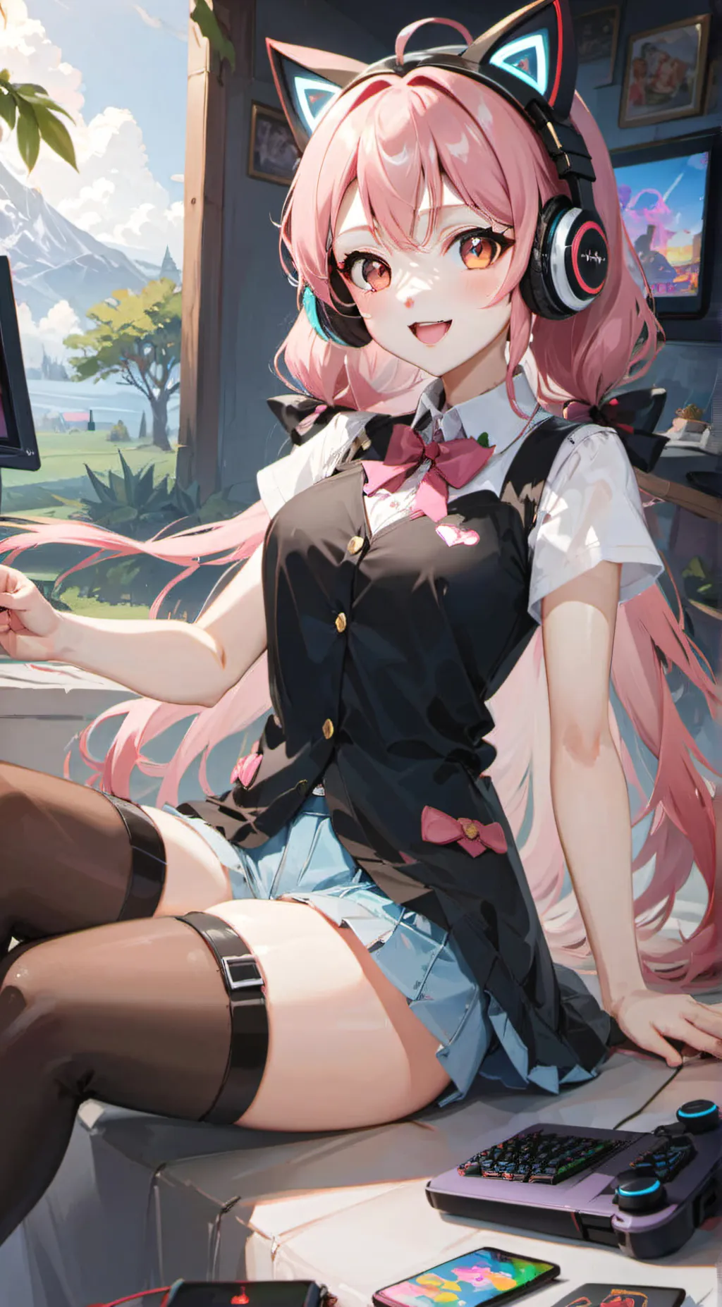 ai character: Discord Kitten background