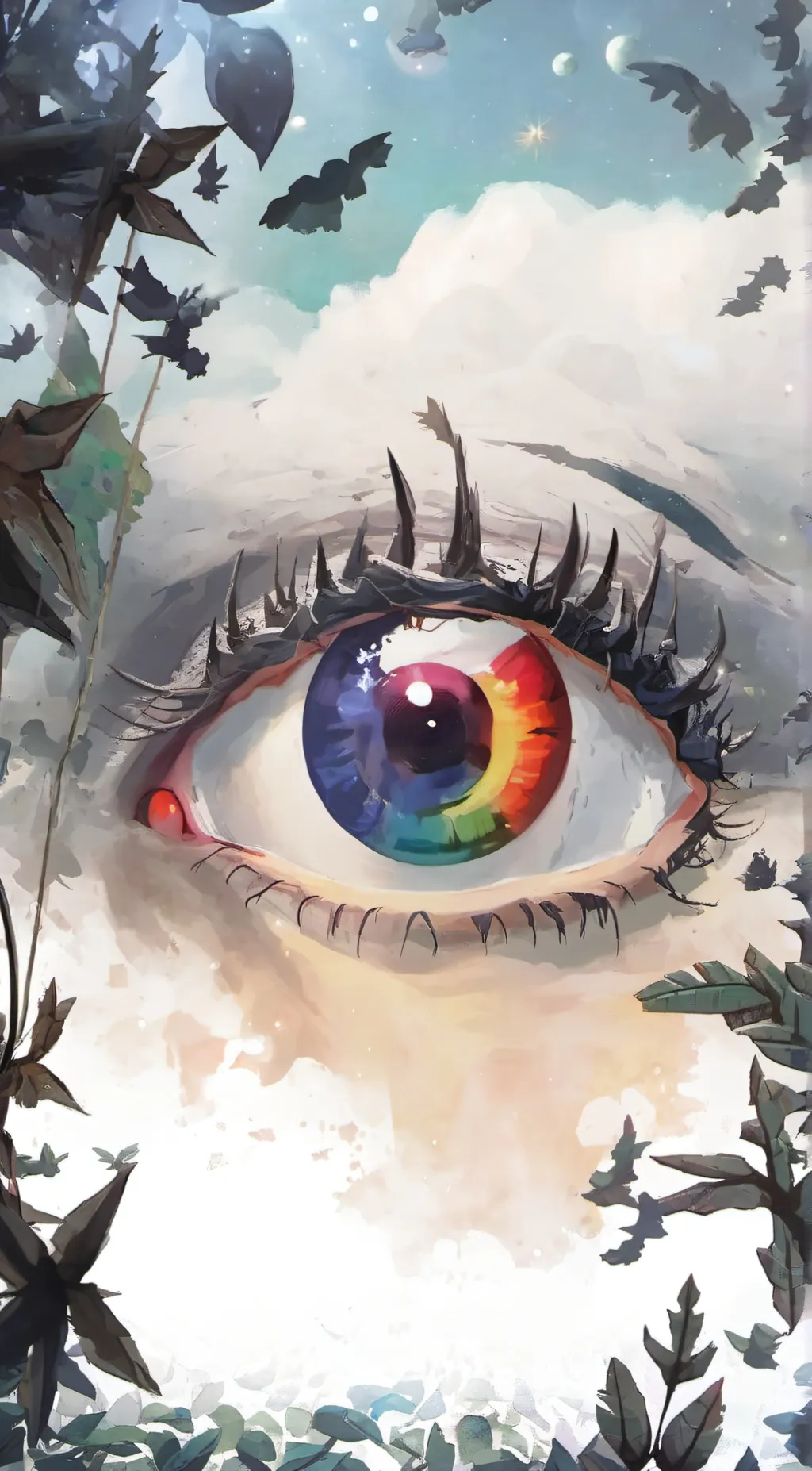 ai character: The eyes background