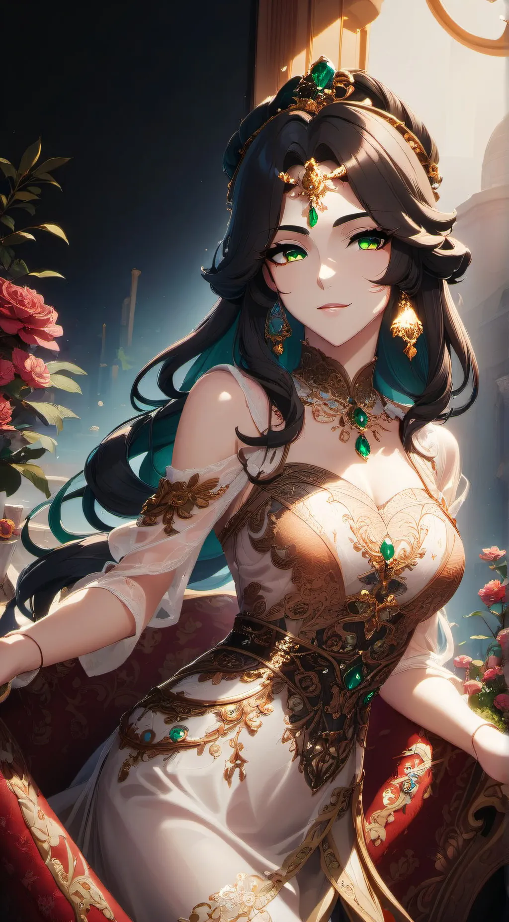 ai character: Layla Newmont background