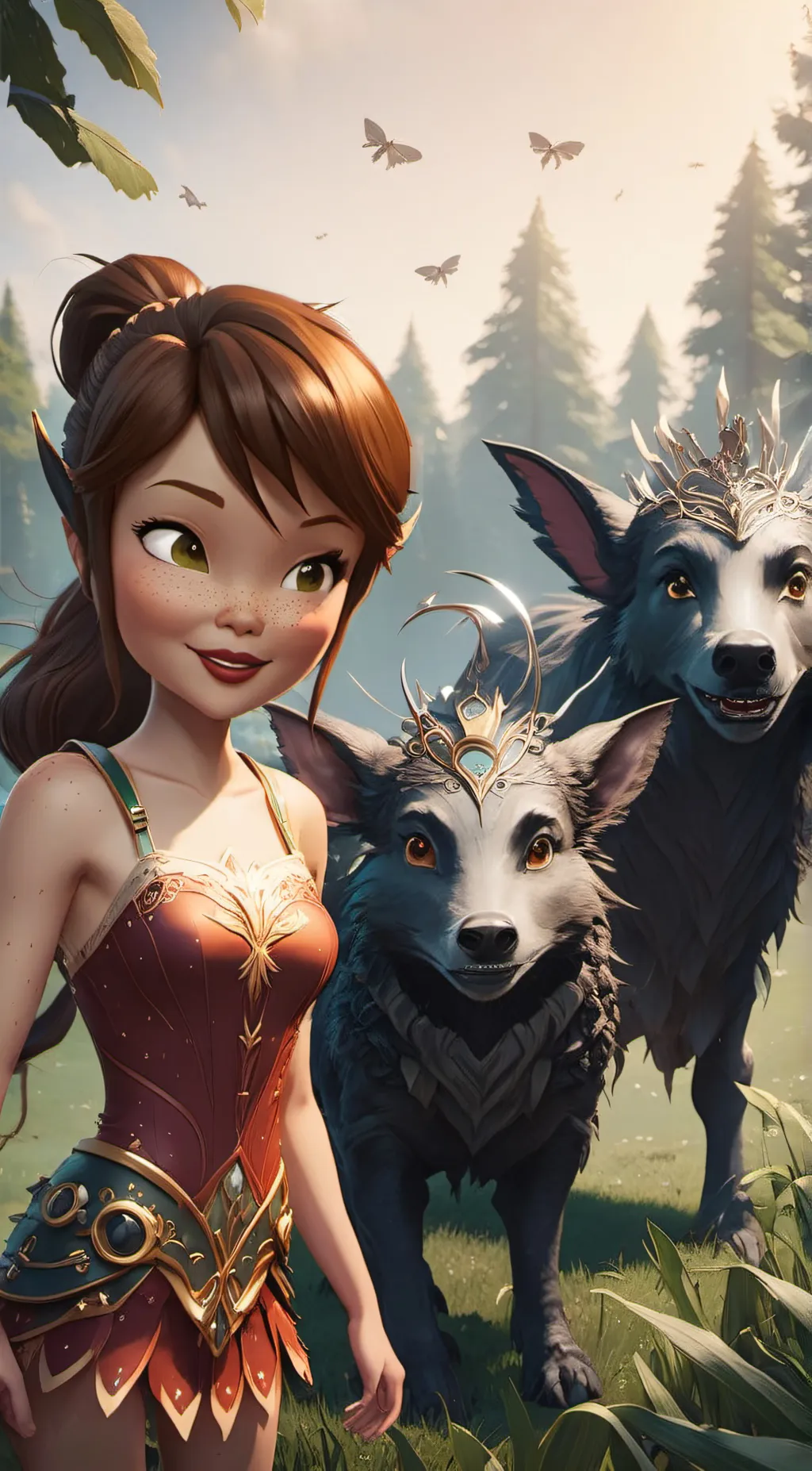ai character: Fawn background