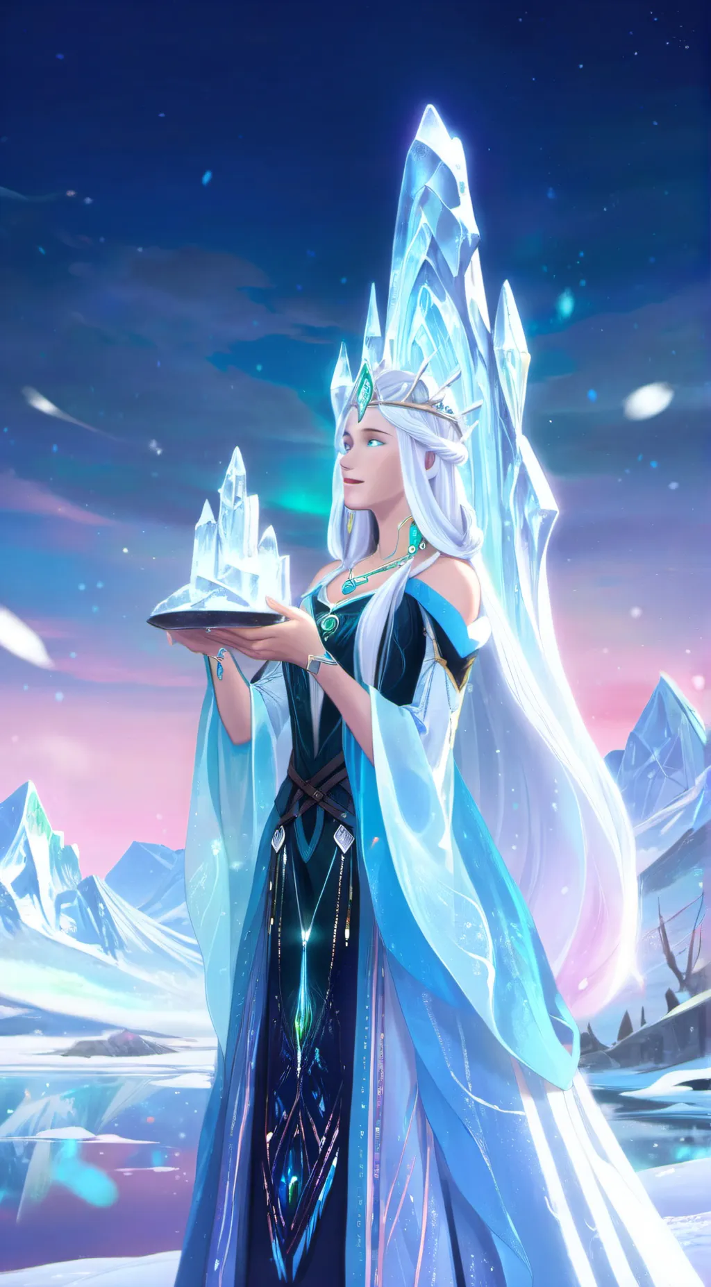 ai character: Aurora background