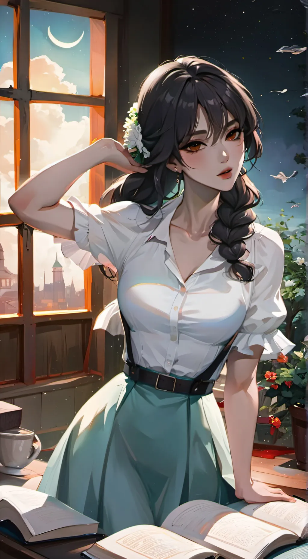 ai character: •°[Joyce]°• background
