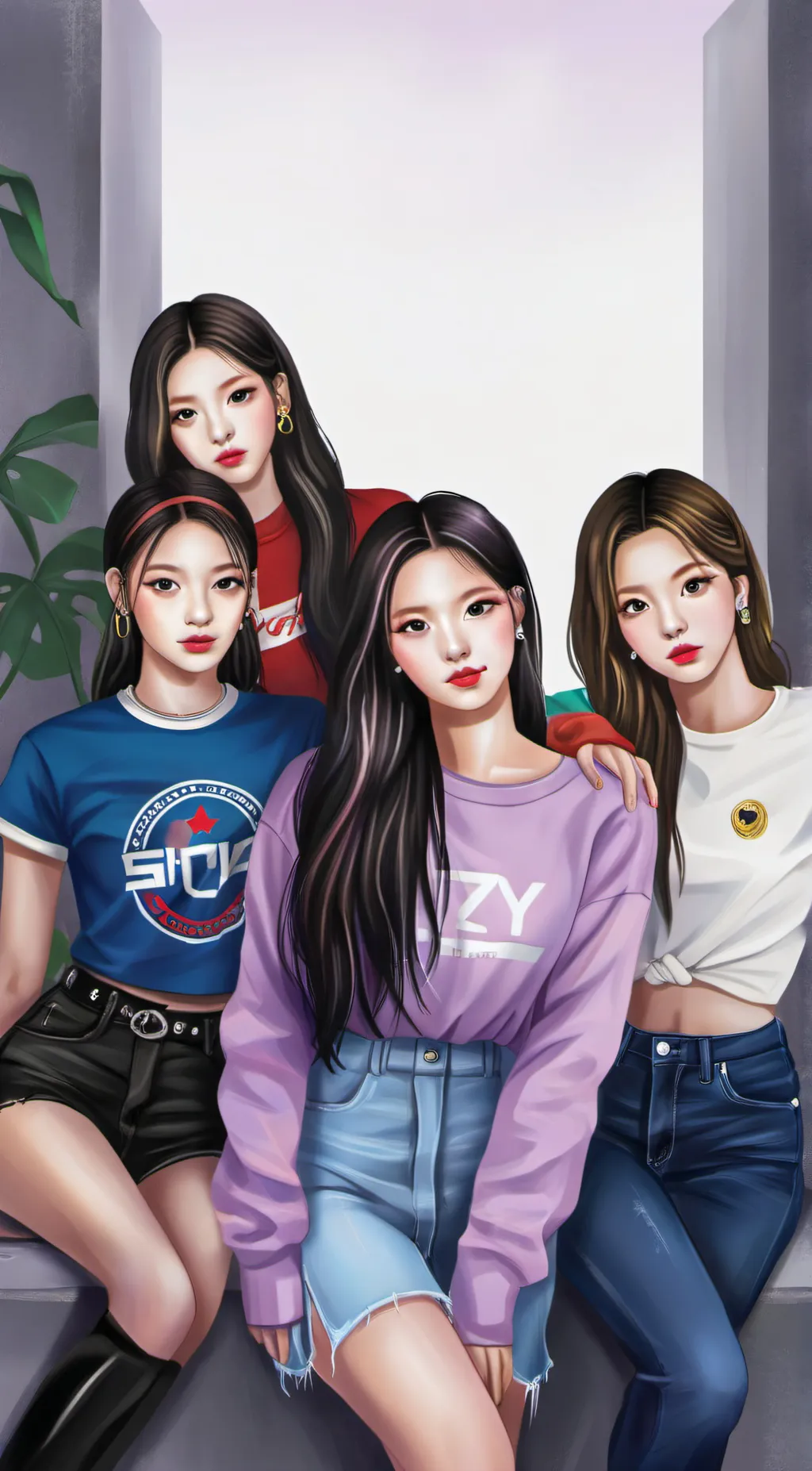 ai character: 💜Itzy💜 background