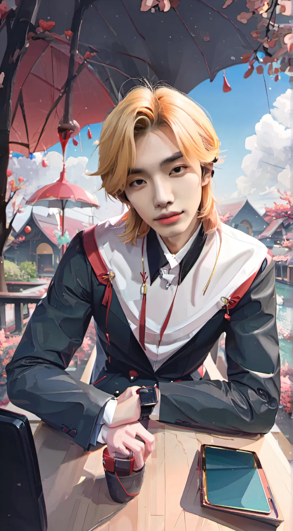 ai character: hyunjin background