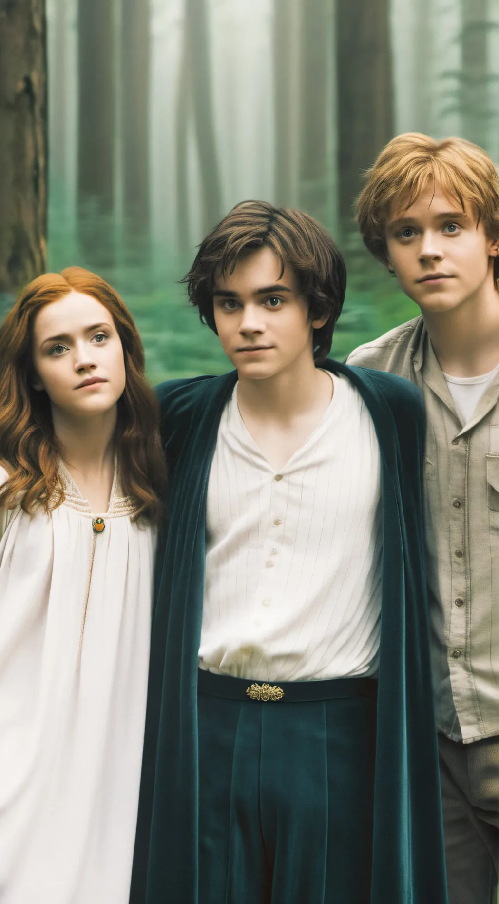 ai character: Golden trio background