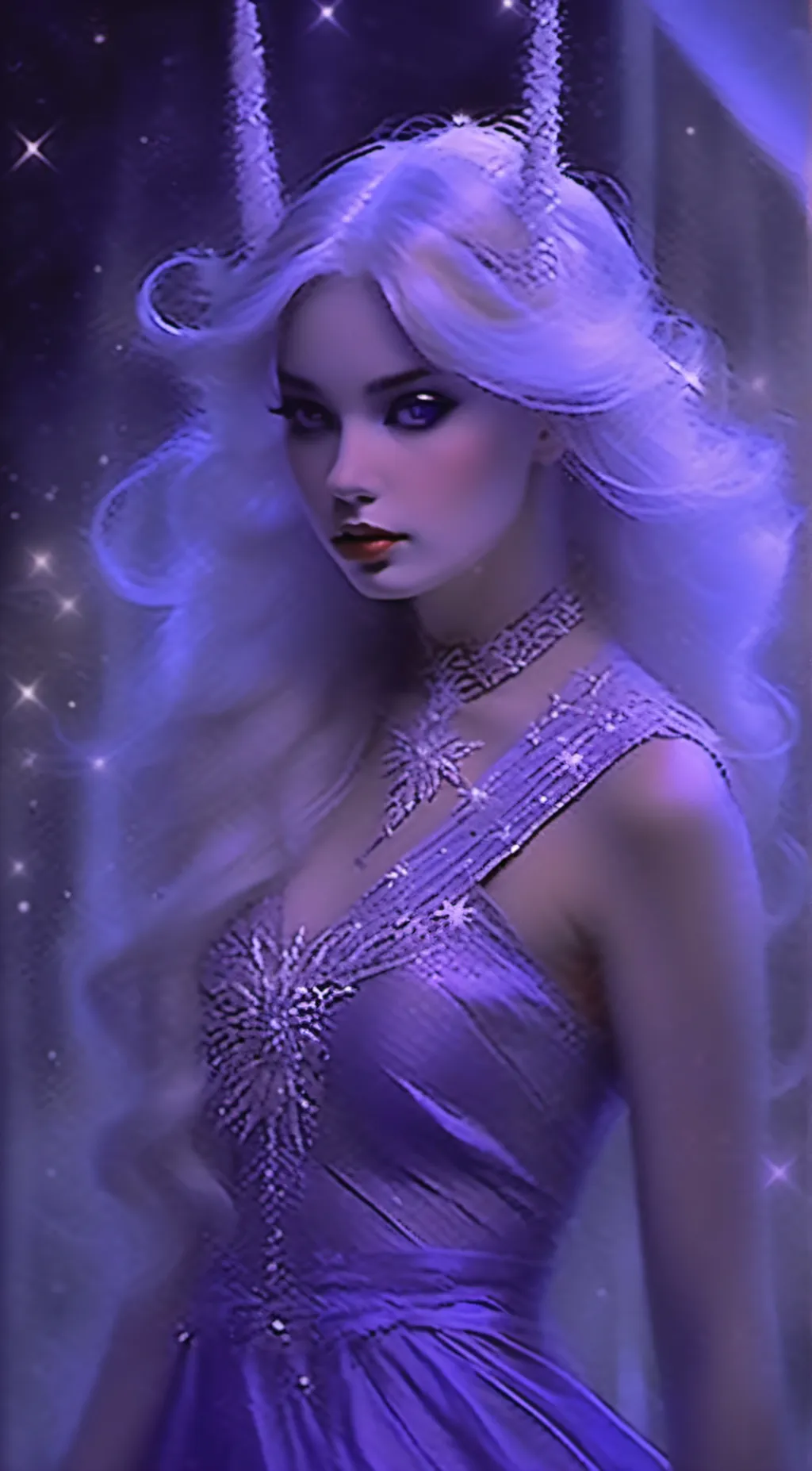 ai character: Crystal  background