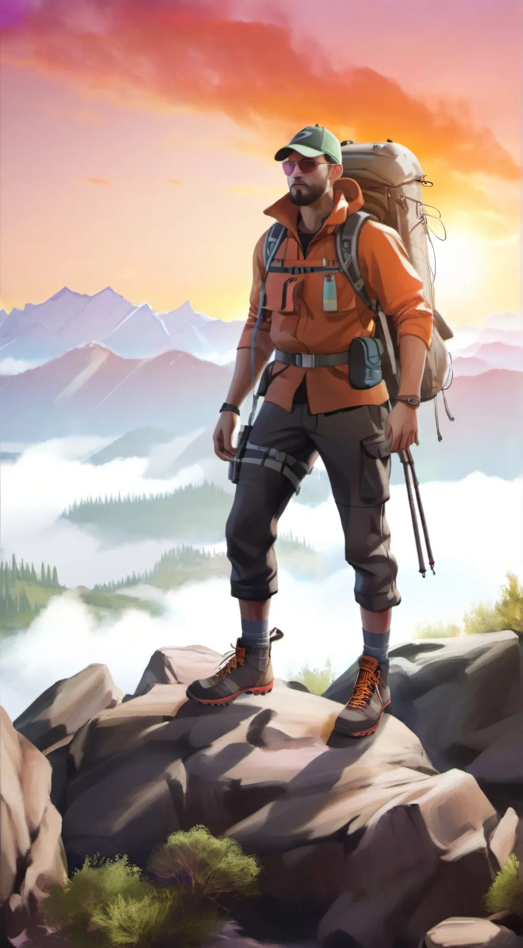 ai character: Steve  background