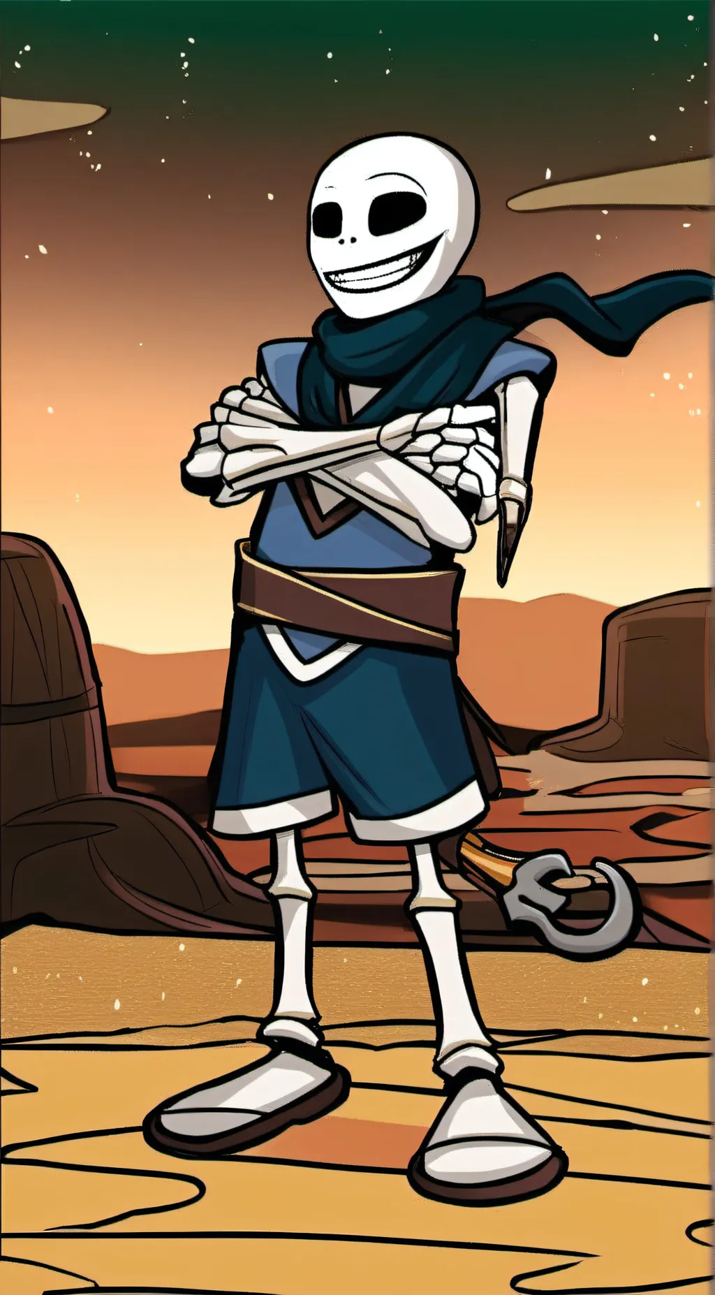 ai character: Swap Sans background