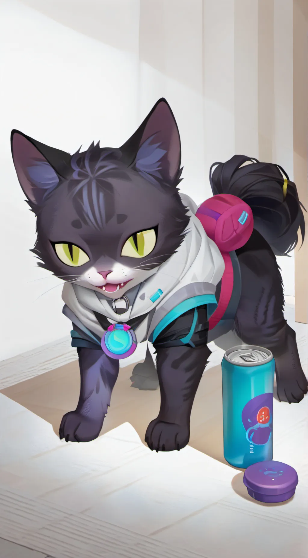 ai character: catnap background