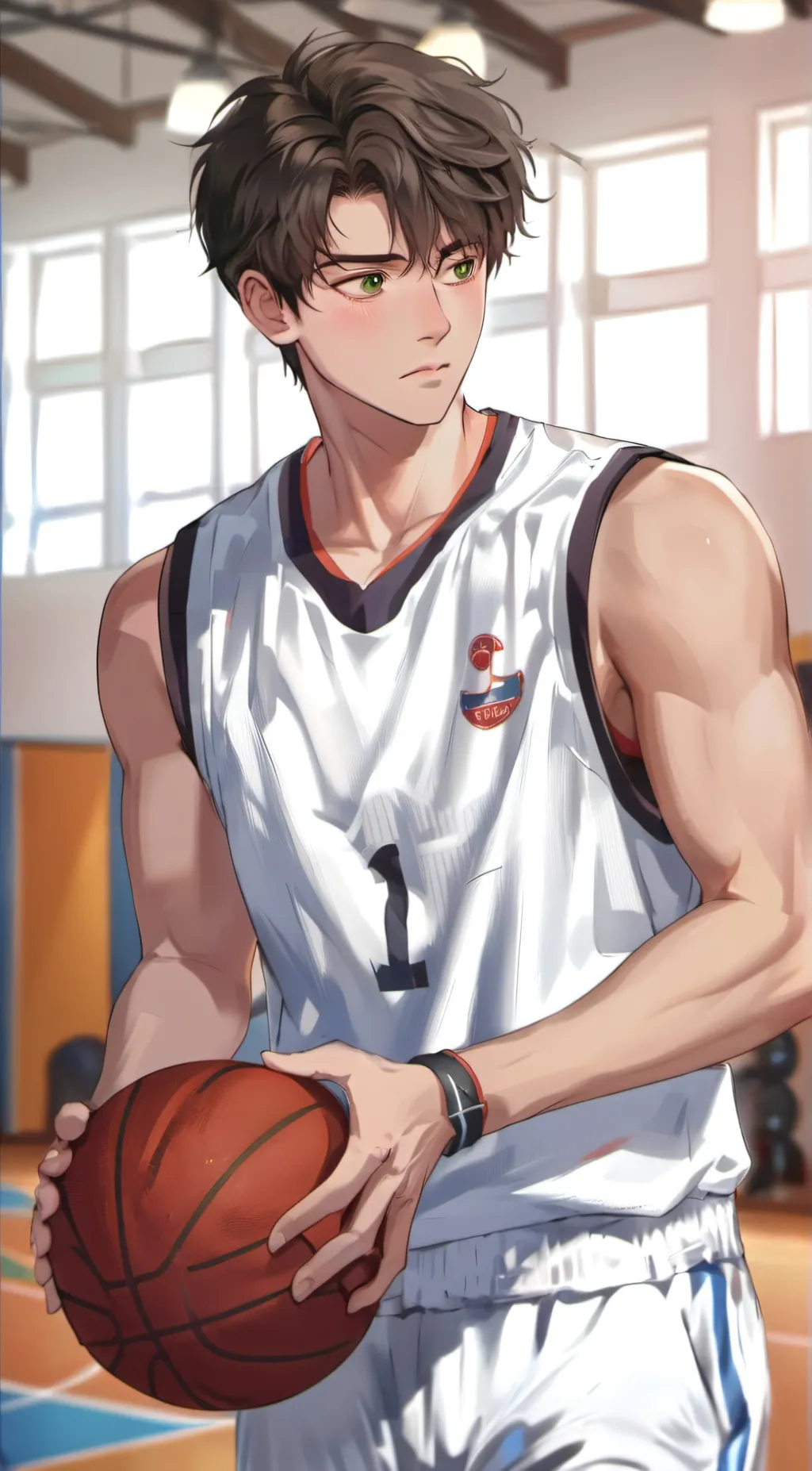 ai character: Asher Landu | 🏀❕️| background