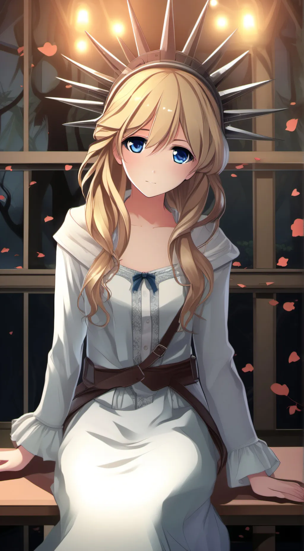ai character: Liberty  background