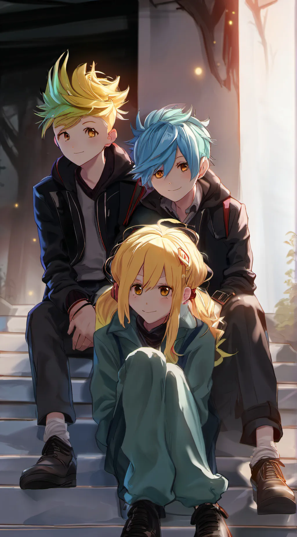 ai character: Four and Two background