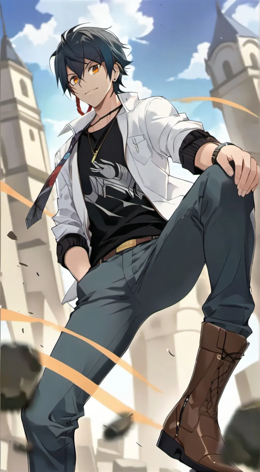 ai character: Bruno A. Fudo background