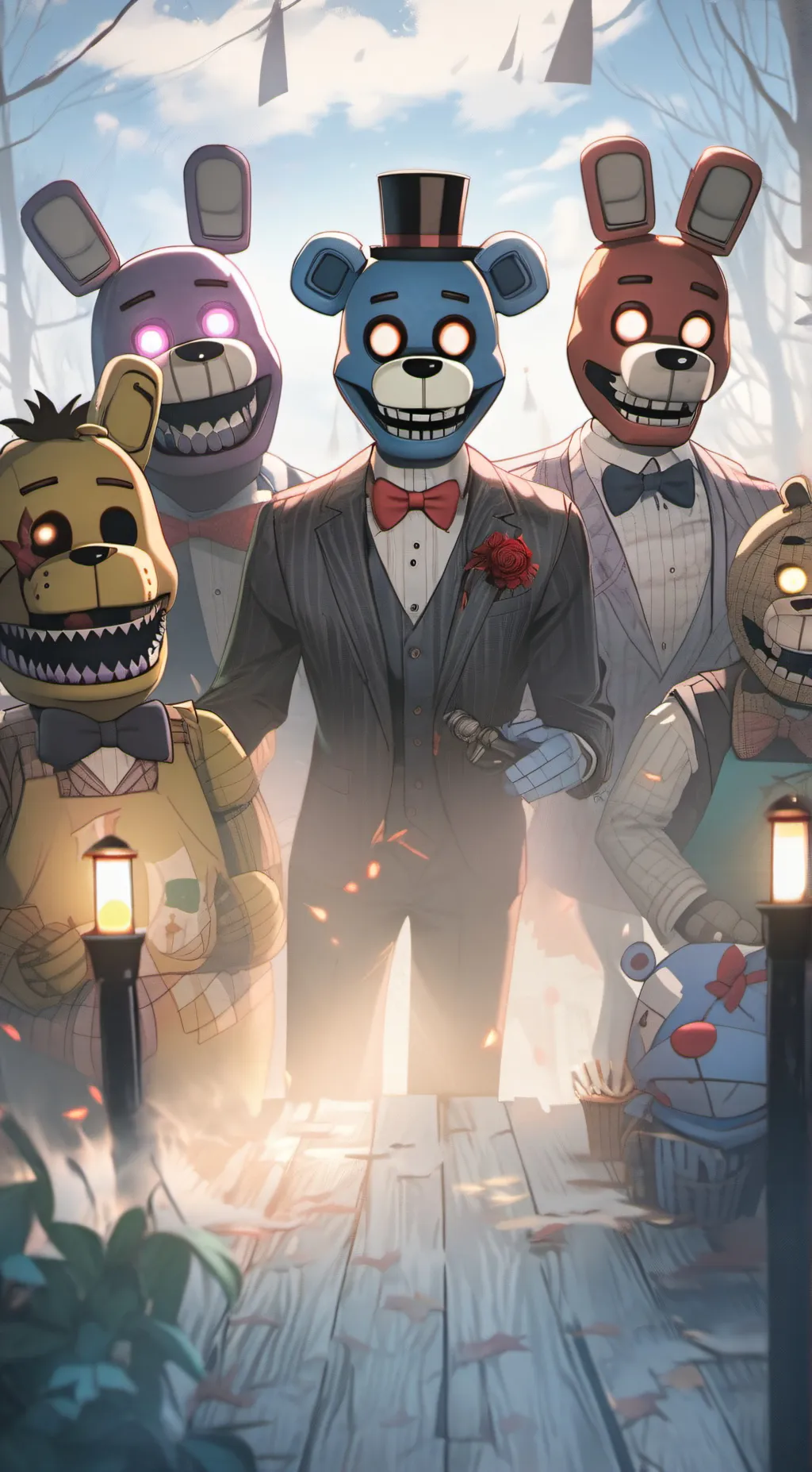 ai character: fnaf 1 background