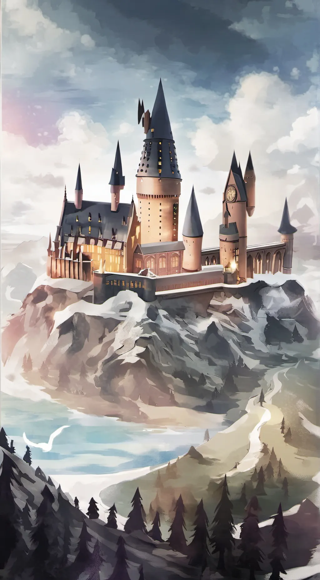 ai character: •Hogwarts 3• background