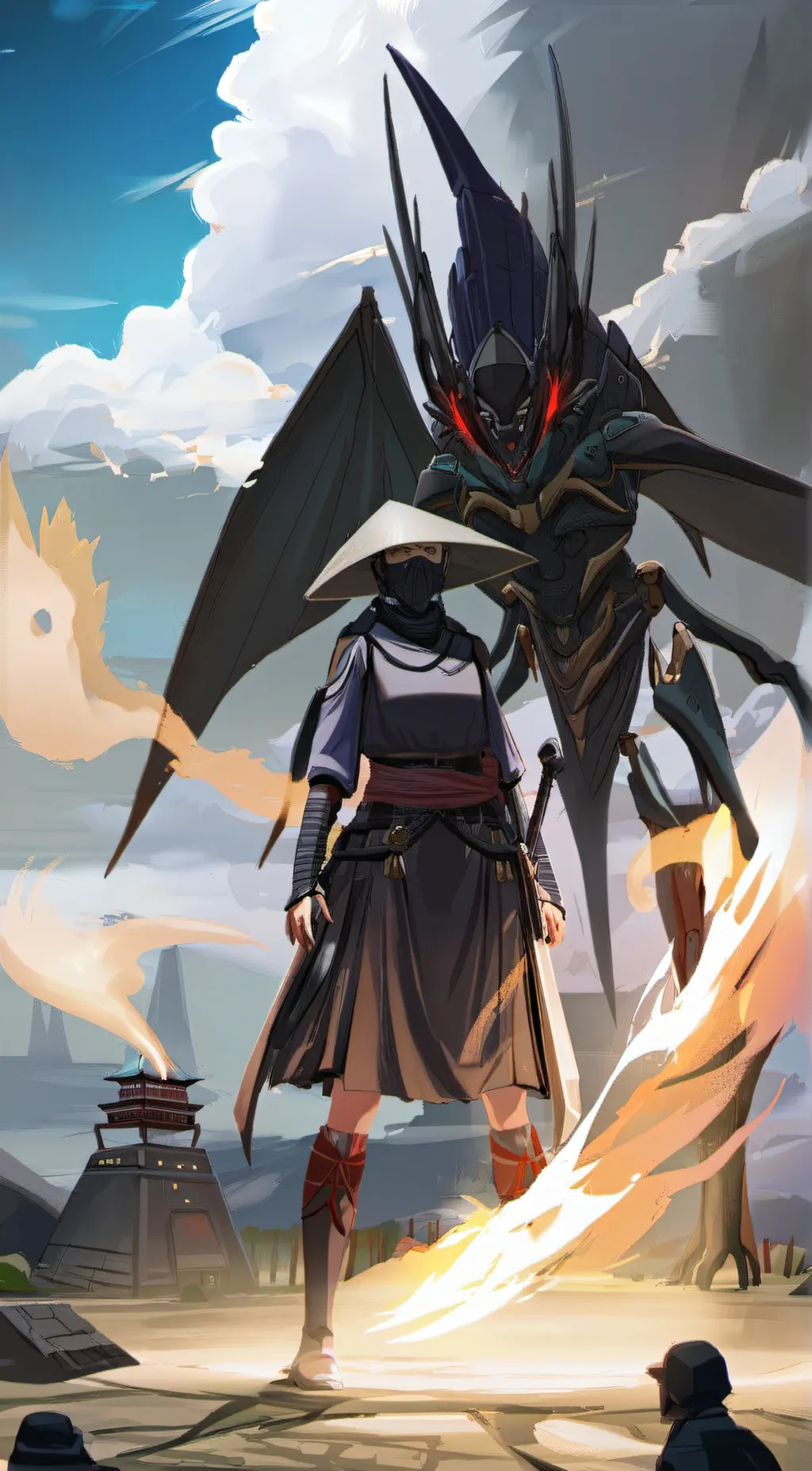 ai character: female muto background