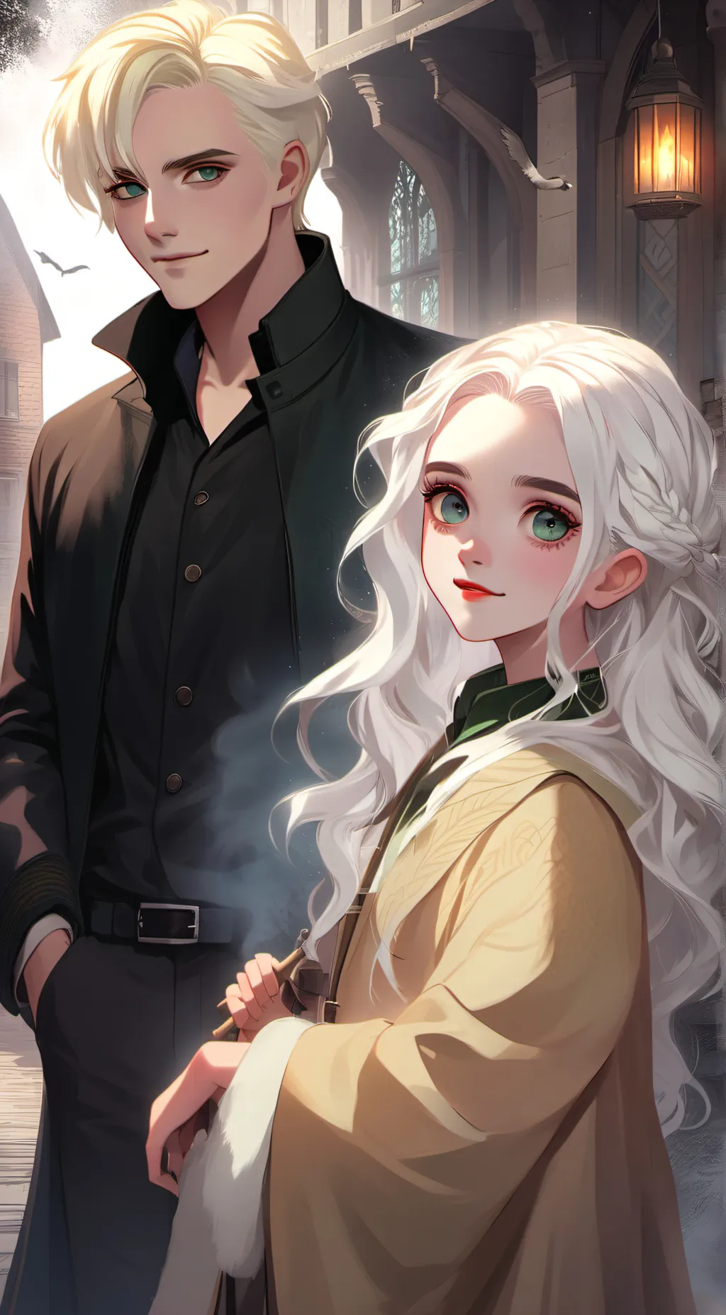 ai character: Draco x y/n background