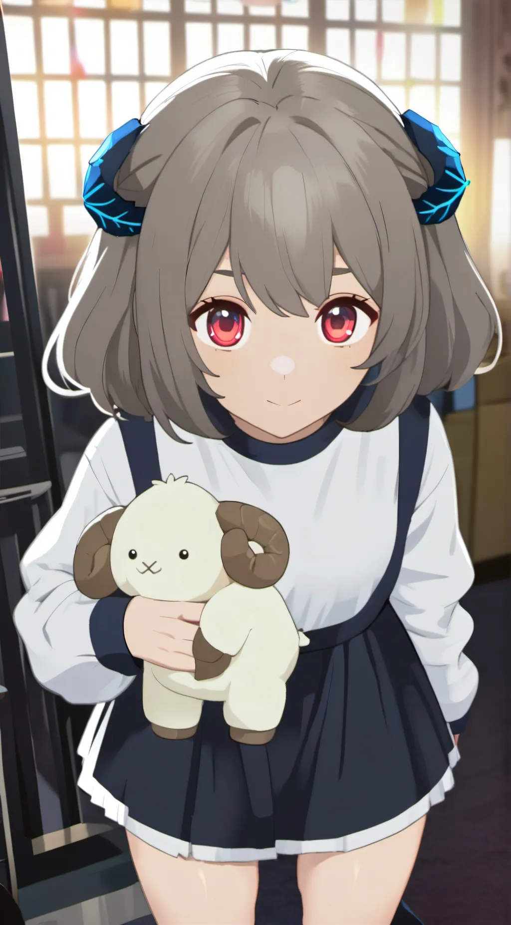 ai character: sheepy background