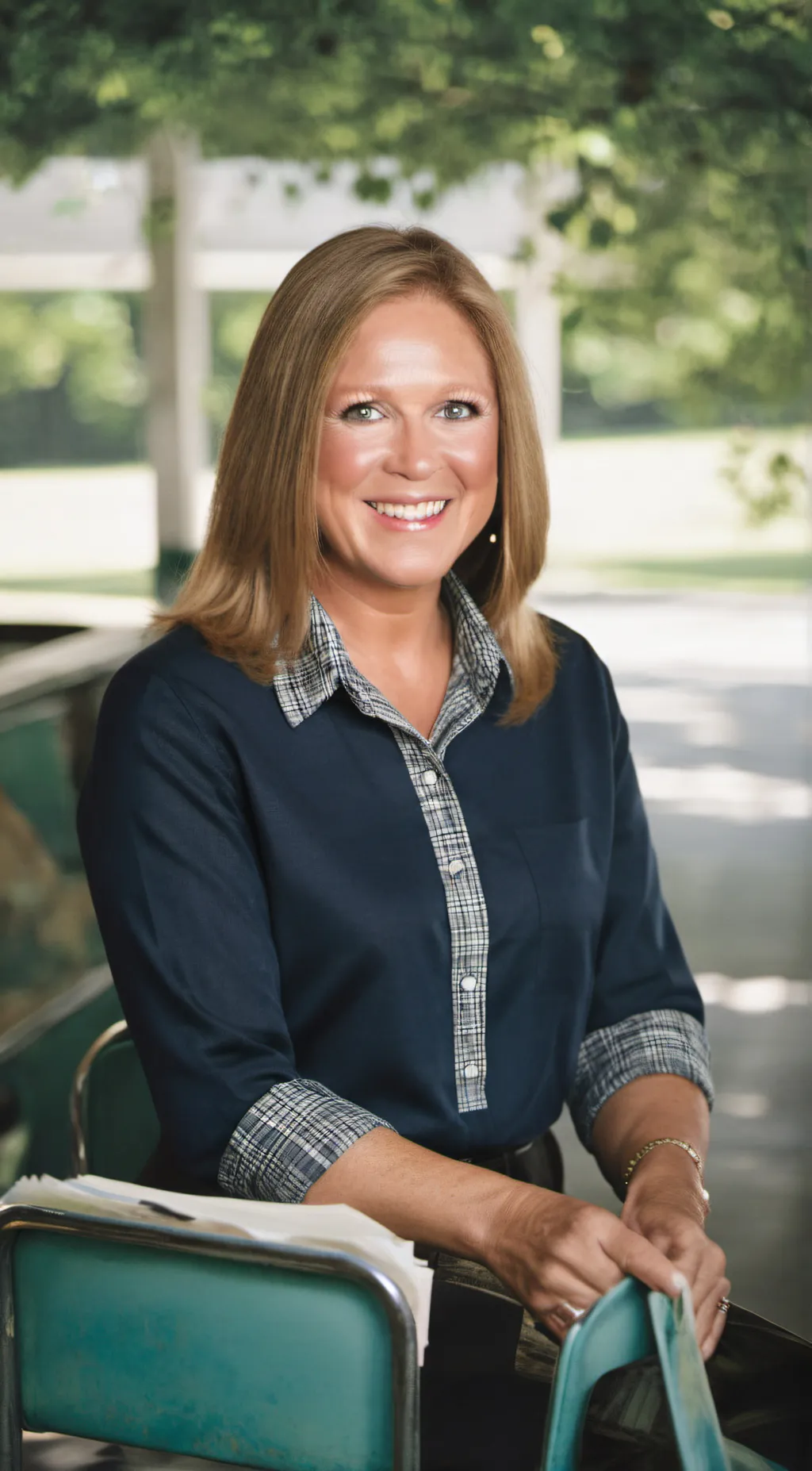 ai character: Meghan Everett  background