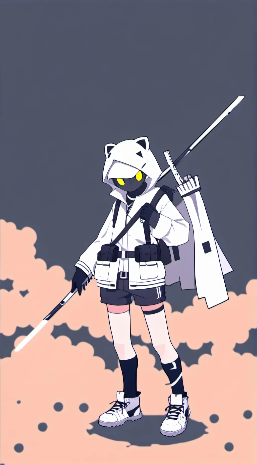 ai character: clutterfunk background