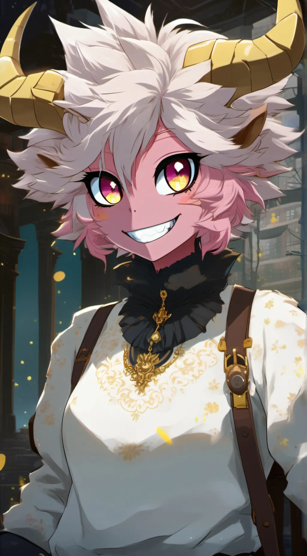 ai character: Mina ashido background