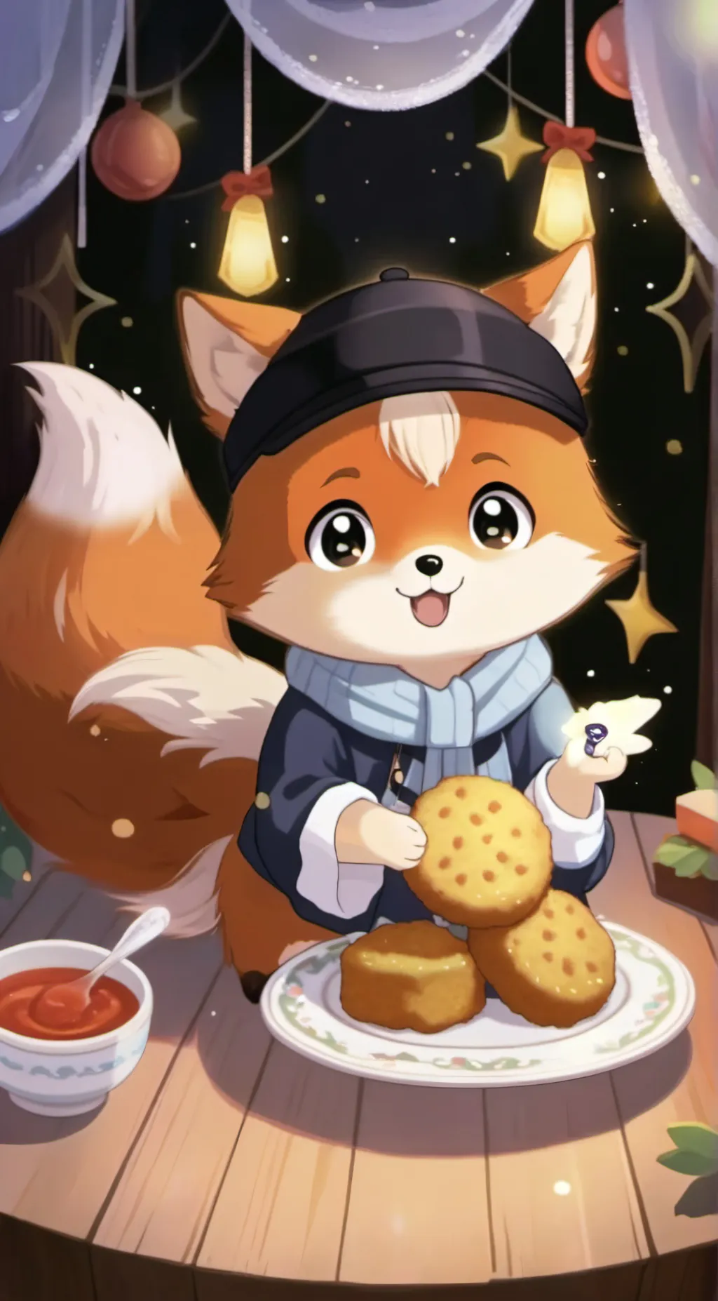 ai character: Foxy background