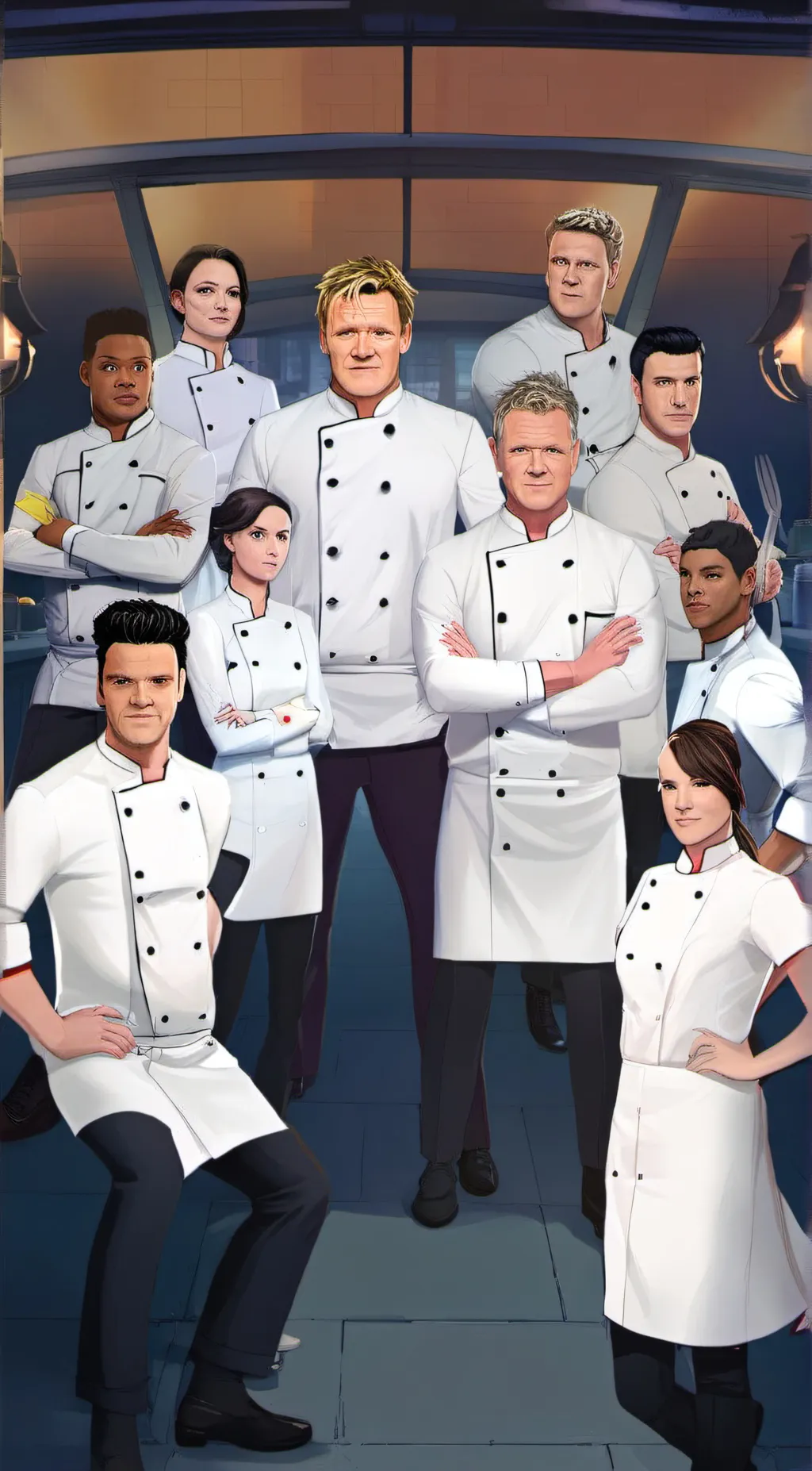 ai character: Gordon with chefs background
