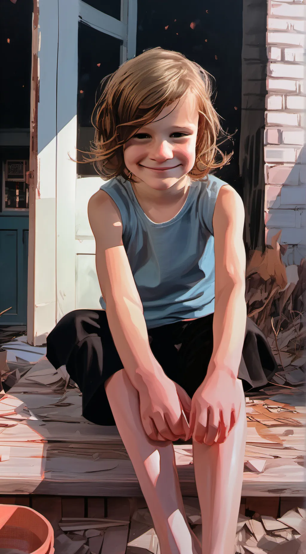 ai character: Hi background