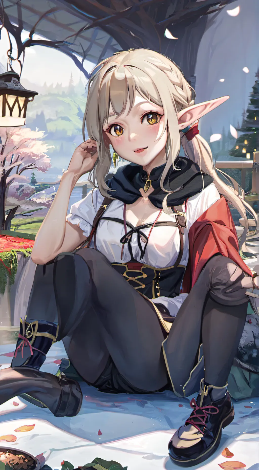 ai character: Rose background