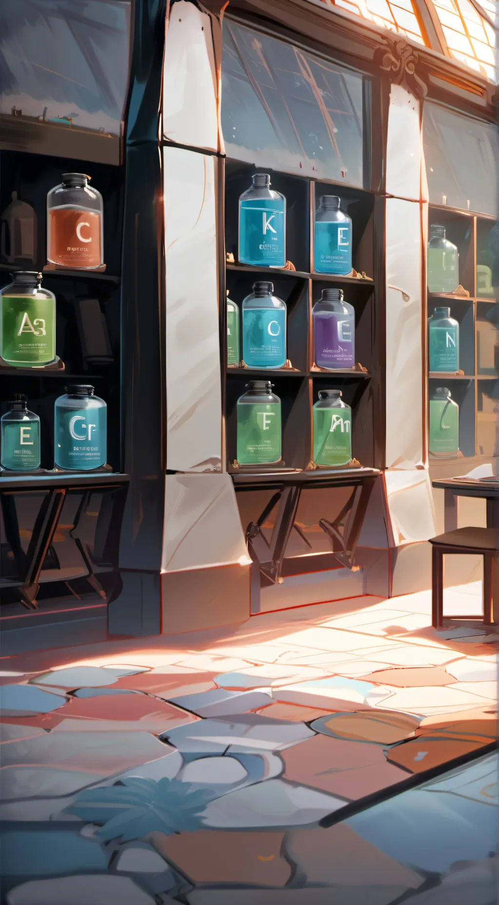 ai character: Perioidic Table background